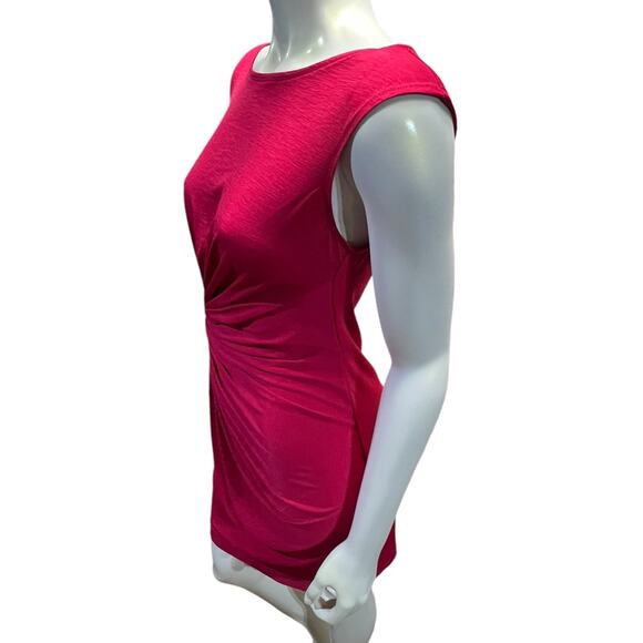Red Sleeveless Fitted Max Studio Dress Size Medium - Picture 10 of 12